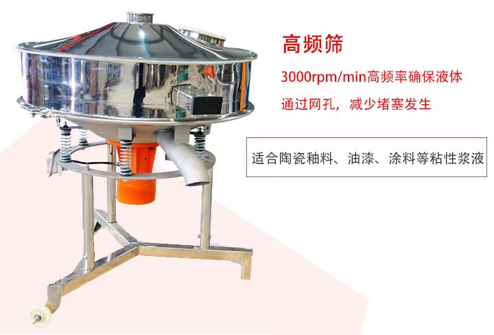該產品是針對漿液過濾設計的一種高頻篩分機。